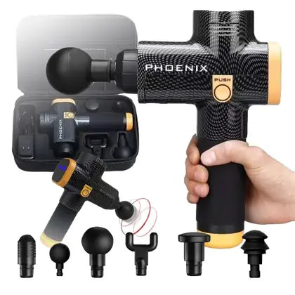 Phoenix A2 Massage Gun Muscle Relaxation Deep Tissue Massager Dynamic Vibrator Back Portable Handheld Display Fascia Gun Massage